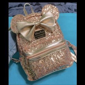 Loungefly Rose Gold Sequin Backpack
